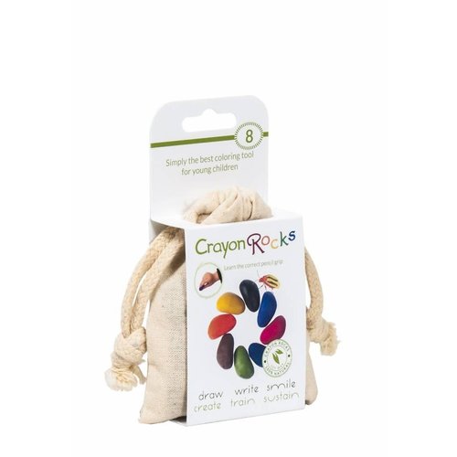 Crayon Rocks Crayon Rocks 8 stuks in katoenen zakje Crayon Rocks Crayon Rocks 8 stuks in katoenen zakje