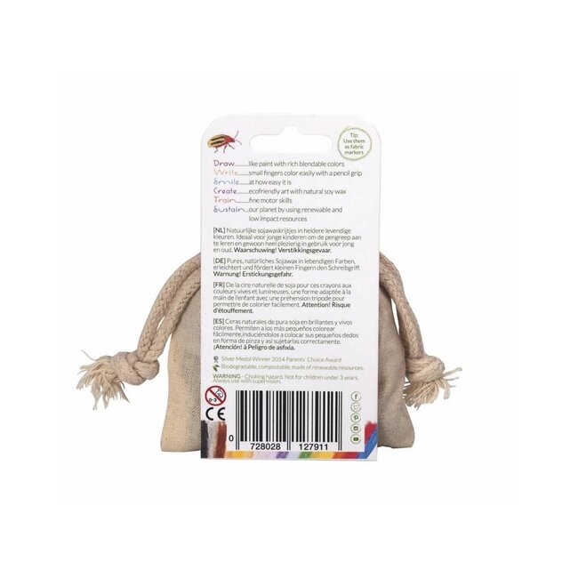 Crayon Rocks 8 stuks in katoenen zakje