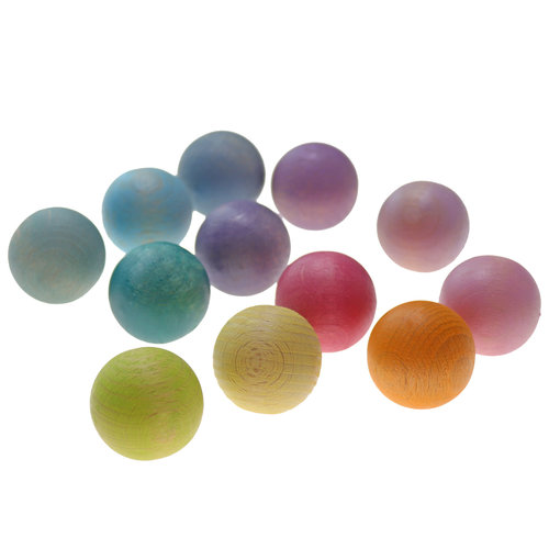 Grimms Grimms 12 Pastel Ballen Klein Grimms Grimms 12 Pastel Ballen Klein