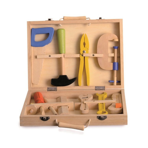 Heico lampen/ Egmont Toys Houten Gereedschapskoffer Heico lampen/ Egmont Toys Houten Gereedschapskoffer