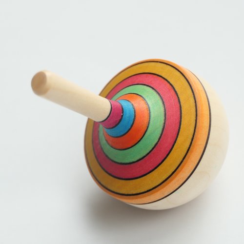 Mader Mader Houten Tol Traditioneel Gestreept Mader Mader Houten Tol Traditioneel Gestreept