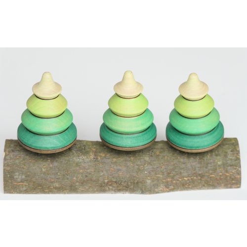 Mader Mader Houten boom tollen - 3 op stam Mader Mader Houten boom tollen - 3 op stam
