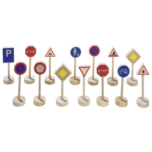 Goki Goki verkeersborden set (15 delig) Goki Goki verkeersborden set (15 delig)