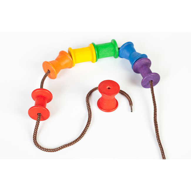 Grapat Set van 18 regenboog klossen