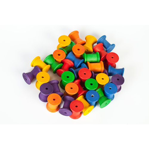Grapat Grapat Set van 36 regenboog klossen Grapat Grapat Set van 36 regenboog klossen