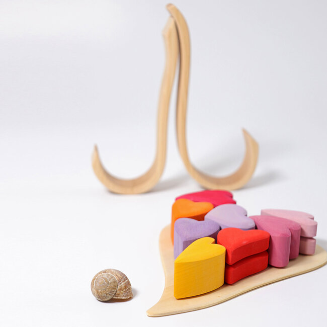 Grimms houten stapel hartjes