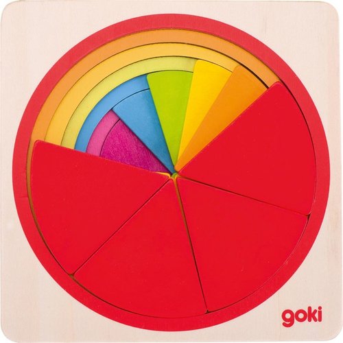 Goki Goki houten vormen puzzel breuken Goki Goki houten vormen puzzel breuken