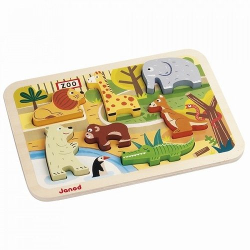 Janod Janod Houten Puzzel Dierentuindieren Janod Janod Houten Puzzel Dierentuindieren