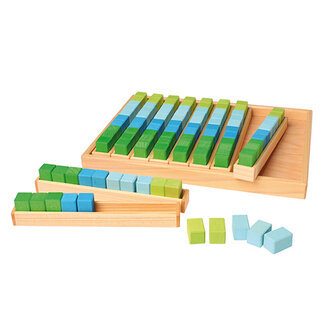 Grimms Grimms Rekenblokken, 100 stuks in 4 kleuren