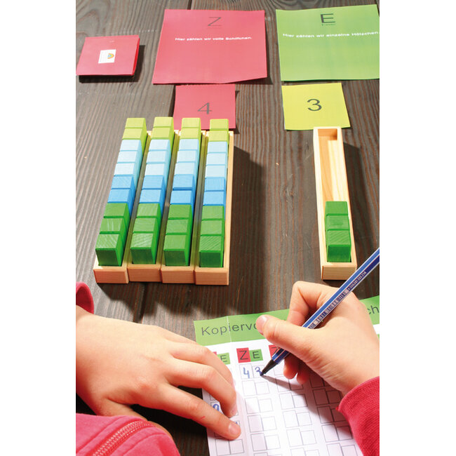 Grimms Rekenblokken, 100 stuks in 4 kleuren