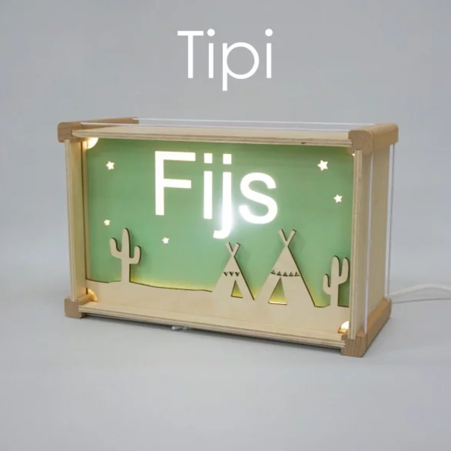 Naamlamp DeLuxe Tipi