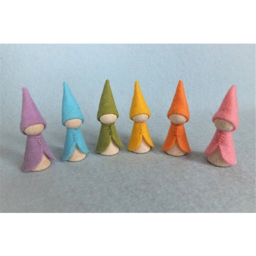 Atelier Pippilotta Atelier Pippilotta 6 Regenboog Kabouters Pastel Atelier Pippilotta Atelier Pippilotta 6 Regenboog Kabouters Pastel