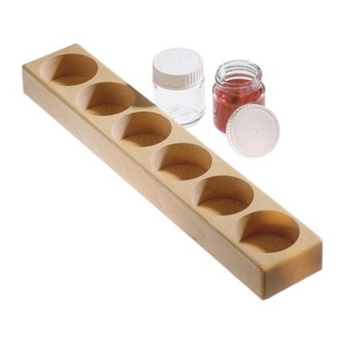 Hout & Plezier Verfpot houder (voor 3 of 6 potten) Hout & Plezier Verfpot houder (voor 3 of 6 potten)