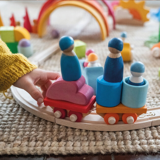 Grimms bouwset houten trein
