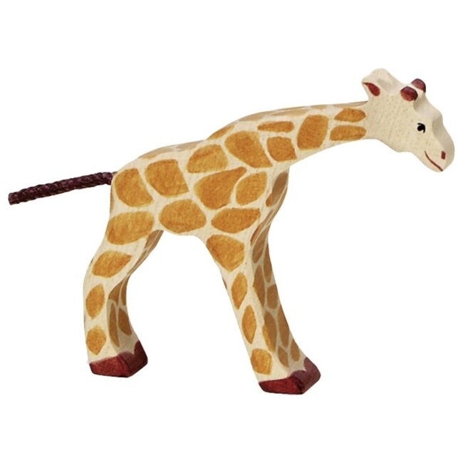 Holztiger Giraffe klein kop omlaag