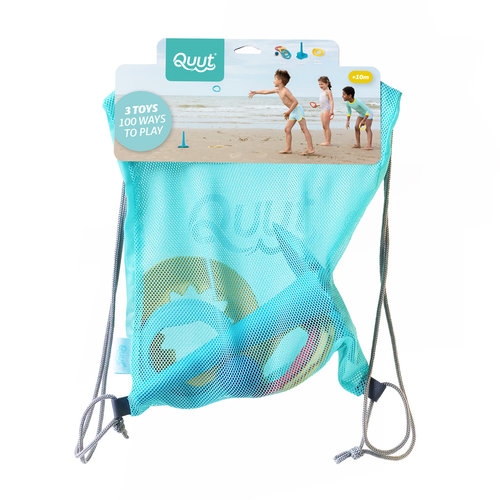 Quut Quut Beach Set 1: Ringo, Triplet en Shaper in beach bag Quut Quut Beach Set 1: Ringo, Triplet en Shaper in beach bag