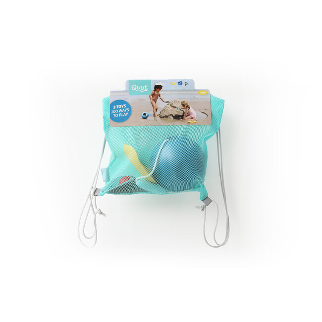 Quut Beach set 2: Mini Ballo, Cuppi en Shaper in beach bag