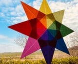 Ster vouwen van vliegerpapier