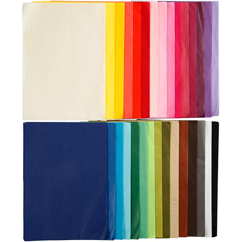 Hout & Plezier Vloeipapier Set 300 A4 vellen (30 kleuren) Hout & Plezier Vloeipapier Set 300 A4 vellen (30 kleuren)