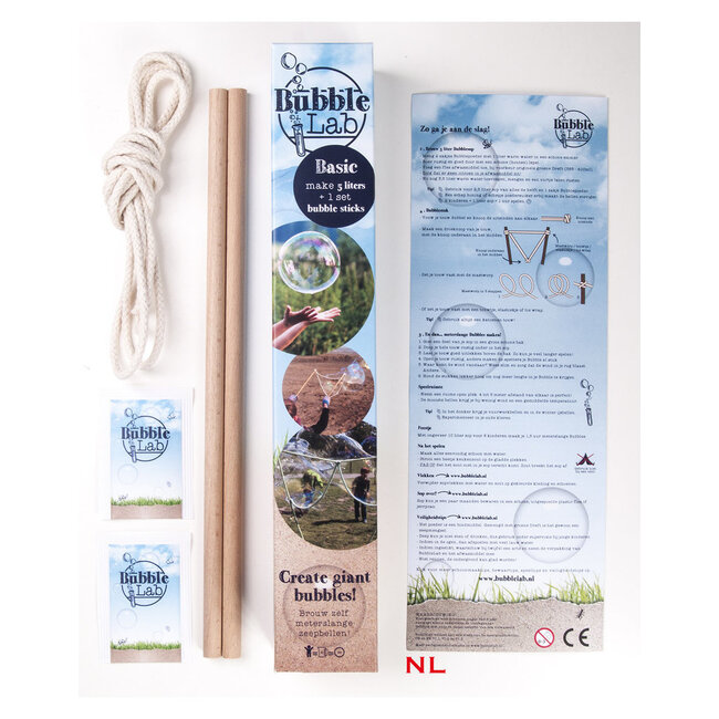 BubbleLab - 1 set stokken en bellenpoeder voor 5 liter sop