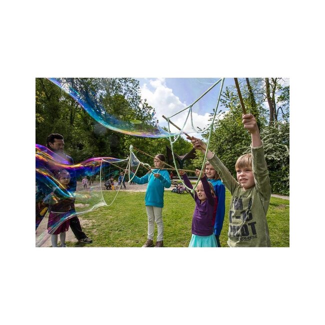 BubbleLab Party Fun edition - 3 sets stokken en bellenpoeder voor 15 liter sop