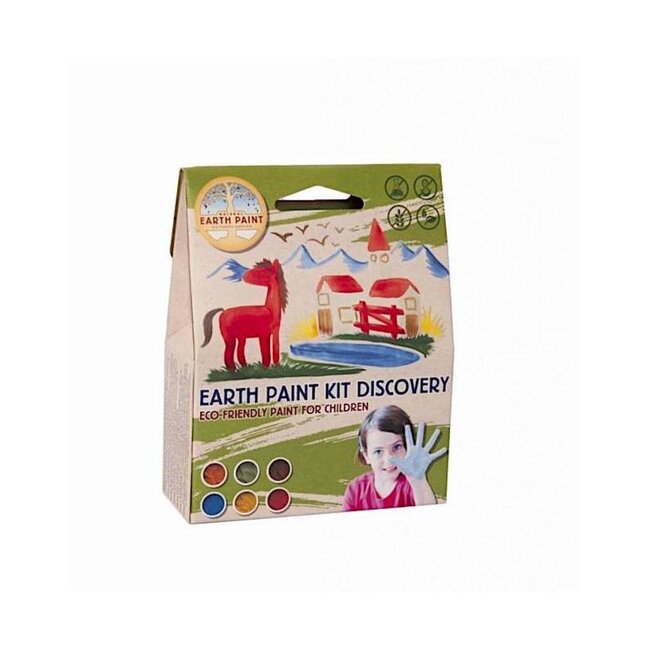 Natural Earth Paint Kit Discovery voor 1 liter natuurlijke kinderverf