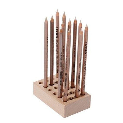 Hout & Plezier Potlodenblok, voor 24 potloden Hout & Plezier Potlodenblok, voor 24 potloden