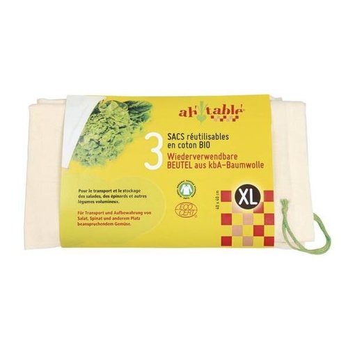 Hout & Plezier Groente en Fruitzak XL - 3st 40x40 Hout & Plezier Groente en Fruitzak XL - 3st 40x40