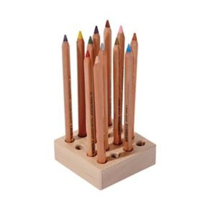 Potlodenblok, voor 16 dikke potloden