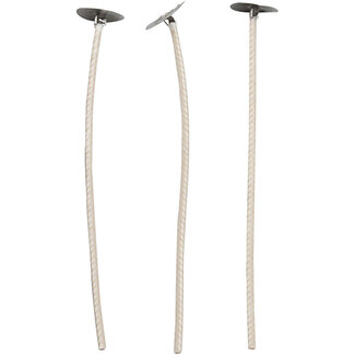 Kaarsen lonten 10 cm - 50 stuks