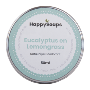 Happysoaps HappySoaps Natuurlijke Deodorant – Eucalyptus en lemongrass