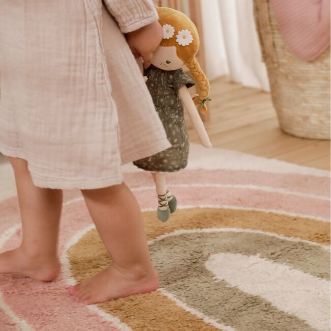 Little Dutch Vloerkleed Regenboog Pink