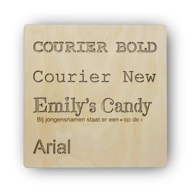 Houten lamp met eigen naam - Jungle