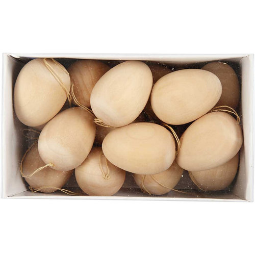 Hout & Plezier Houten paaseitjes Hout & Plezier Houten paaseitjes