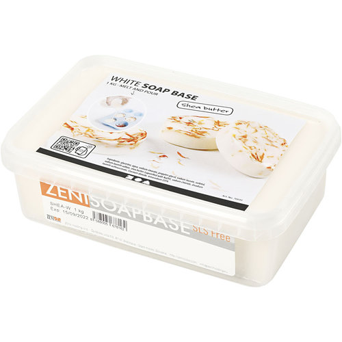 Hout & Plezier Shea Boter Zeepbasis, Wit, 1 kg Hout & Plezier Shea Boter Zeepbasis, Wit, 1 kg