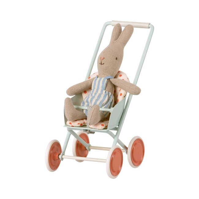 Maileg wandelwagen micro blauw