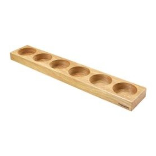 Hout & Plezier Verfpot houder voor 6 schaaltjes Hout & Plezier Verfpot houder voor 6 schaaltjes