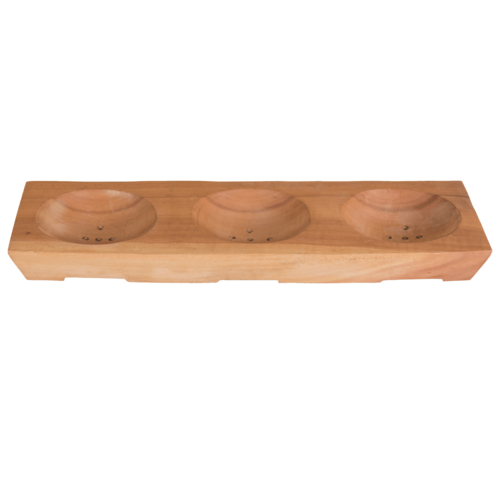 Happysoaps HappySoaps Mahonie Houten Houder voor 3 Shampoo Bars Happysoaps HappySoaps Mahonie Houten Houder voor 3 Shampoo Bars