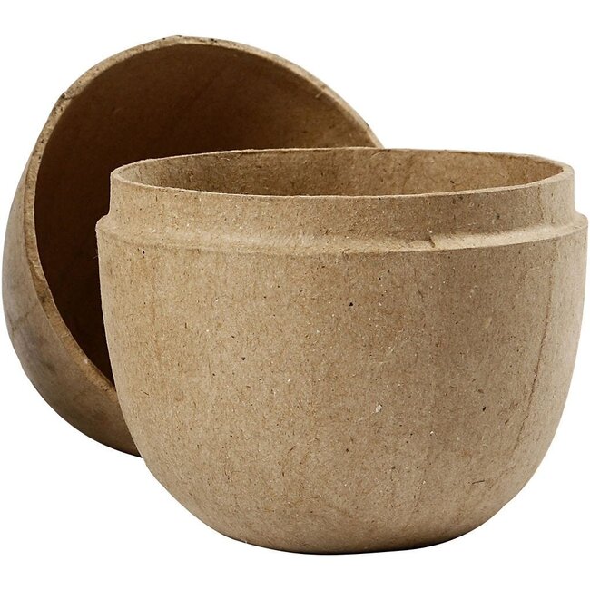 Groot 2-delig ei van papier-maché