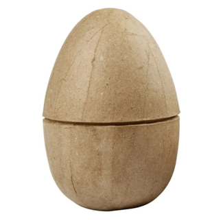 Groot 2-delig ei van papier-maché