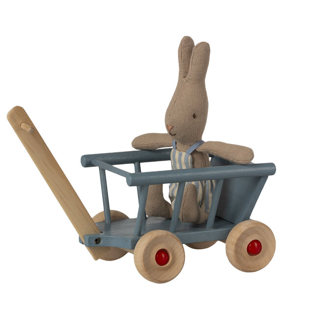 Maileg Houten  Bolderkar - Wagon Blue