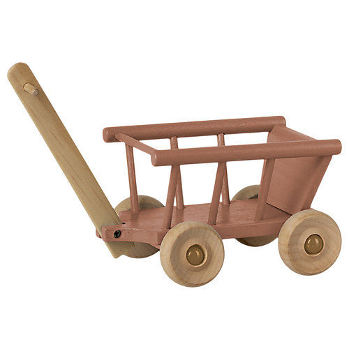 Maileg Maileg Houten Bolderkar - Wagon Dusty Rose Maileg Maileg Houten Bolderkar - Wagon Dusty Rose