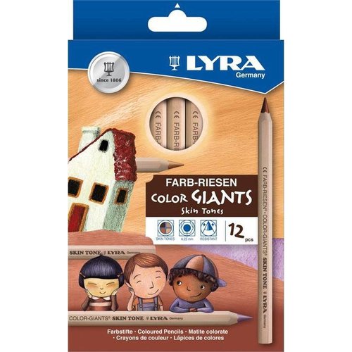 Stockmar Lyra Super Ferby Huidskleuren - 12 stuks - kleurpotloden Stockmar Lyra Super Ferby Huidskleuren - 12 stuks - kleurpotloden