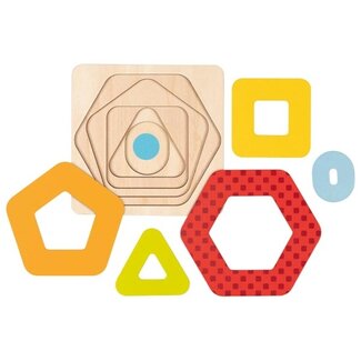 Goki Goki houten vormen puzzel