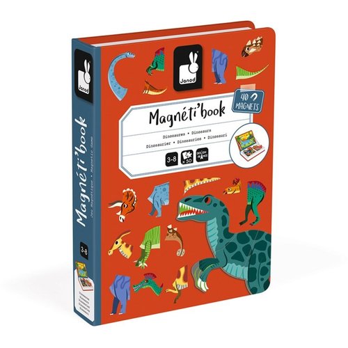 Janod Janod Magnetibook - Dinosaurus Janod Janod Magnetibook - Dinosaurus