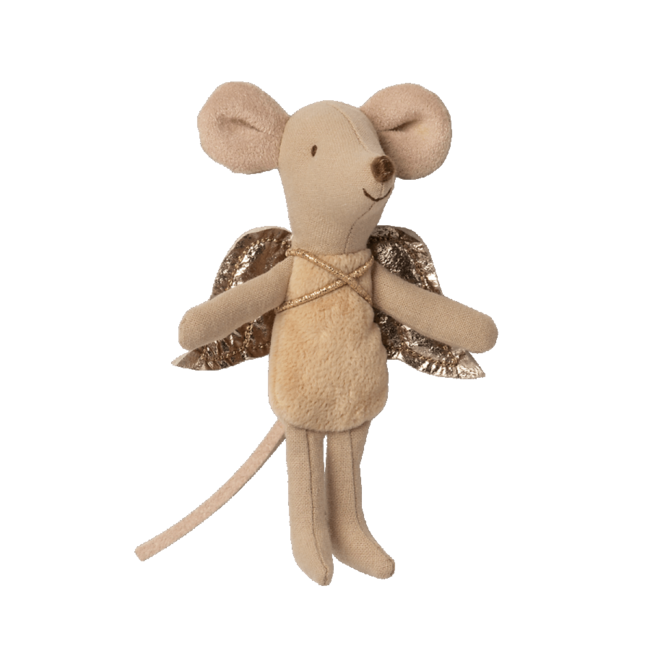 Maileg Fairy Mouse - Kleine zus - keuze uit roze, wit of blauw.