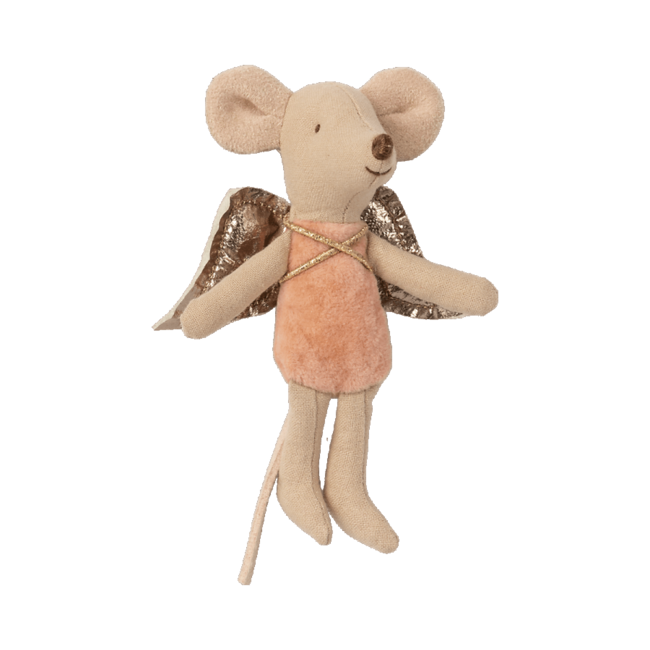 Maileg Fairy Mouse - Kleine zus - keuze uit roze, wit of blauw.