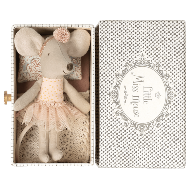 Maileg Little Miss Mouse - Dansmuis met ligbed