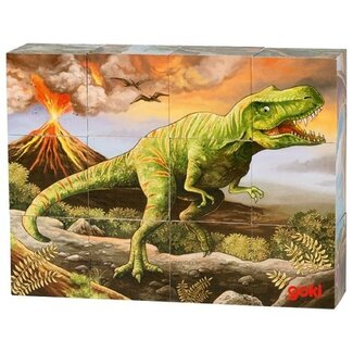 Goki Goki Blokkenpuzzel Dino's