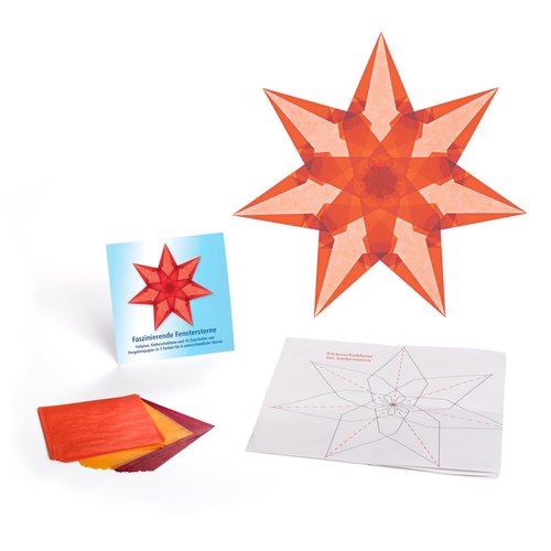 Papieren ster vouwen Fascinerende Raamsterren vouwen - Rood, Goudgeel, Oranje Papieren ster vouwen Fascinerende Raamsterren vouwen - Rood, Goudgeel, Oranje